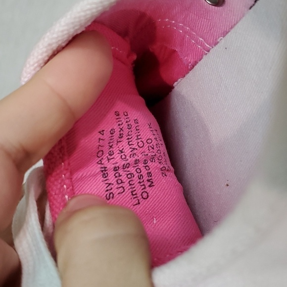 J.Crew Womens Colorblock Dip Dyed Fuchsia Sneakers shoes sz 10H - Picture 11 of 12